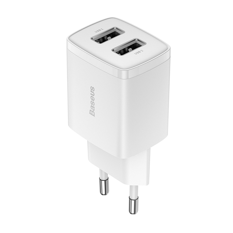 Сетевое зарядное устройство Baseus Compact Dual U 10.5 Вт - 2