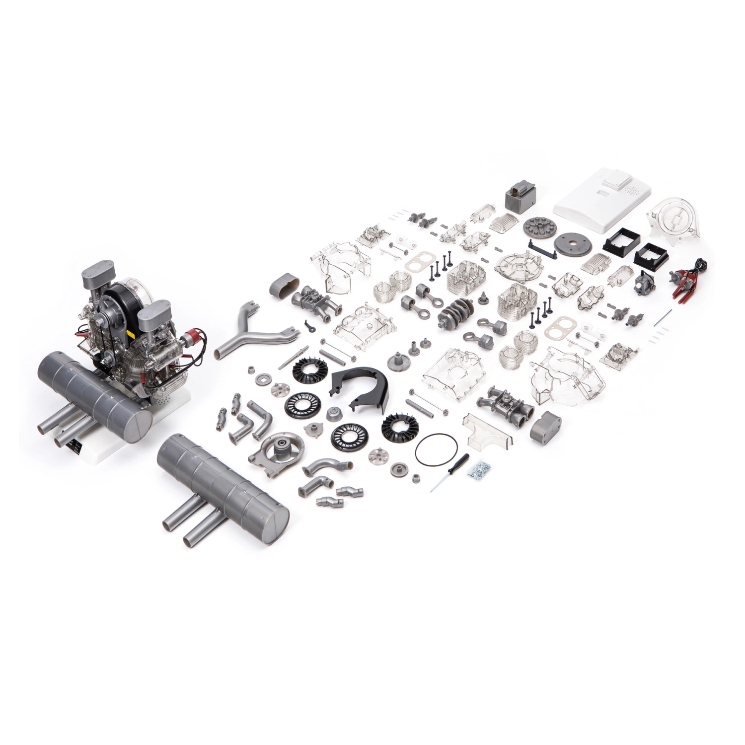 Конструктор Franzis Porsche Carrera-Rennmotor, 300 шт - 4