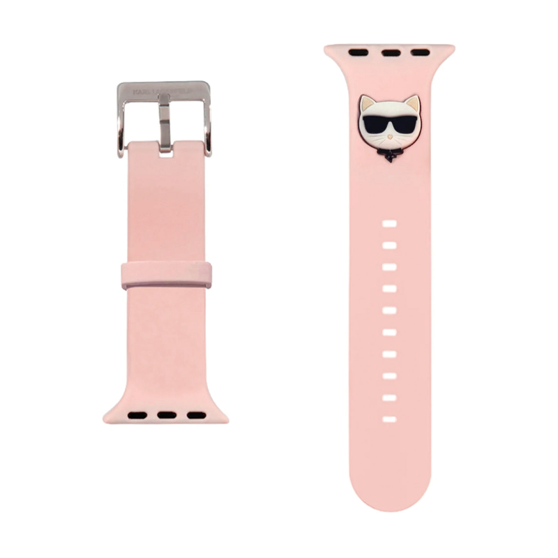Ремешок CG Mobile Lagerfeld Choupette Head для Apple Watch 44 / 45 / 46 / 49mm силикон - 2