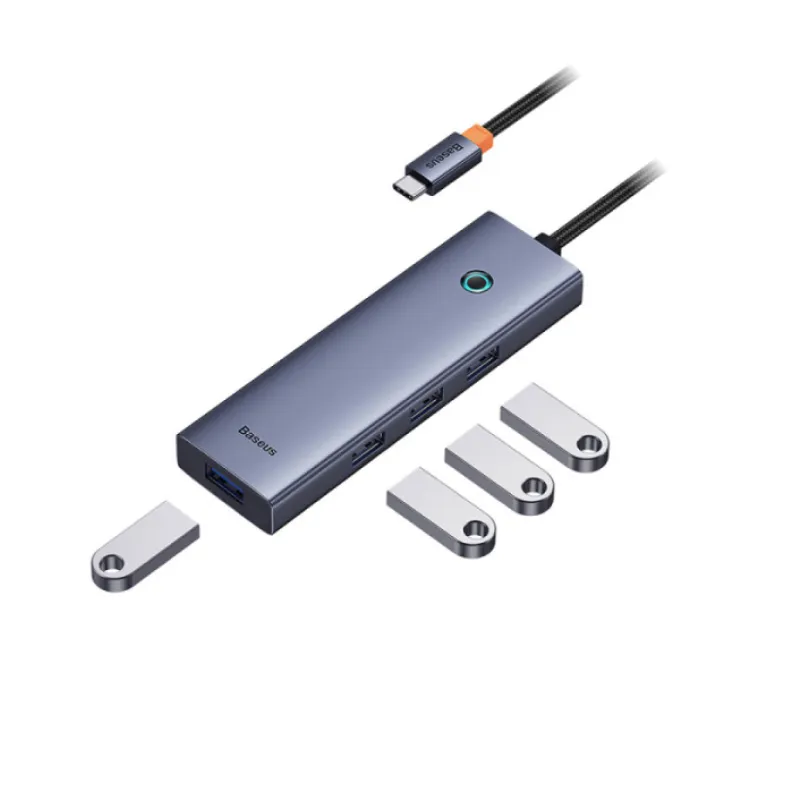 Адаптер-разветвитель для компьютера Baseus Ultrajoy Series 4-Port USB-C HUB (4в1) - 2