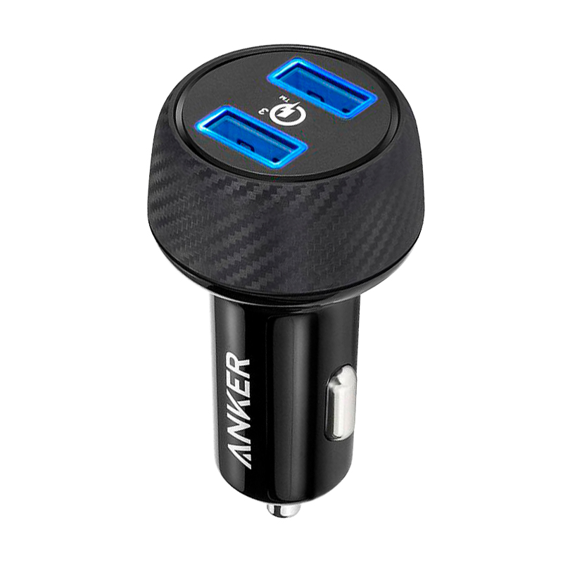 Автомобильное зарядное устройство Anker PowerDrive Speed 2 39 Вт, чёрный - 1