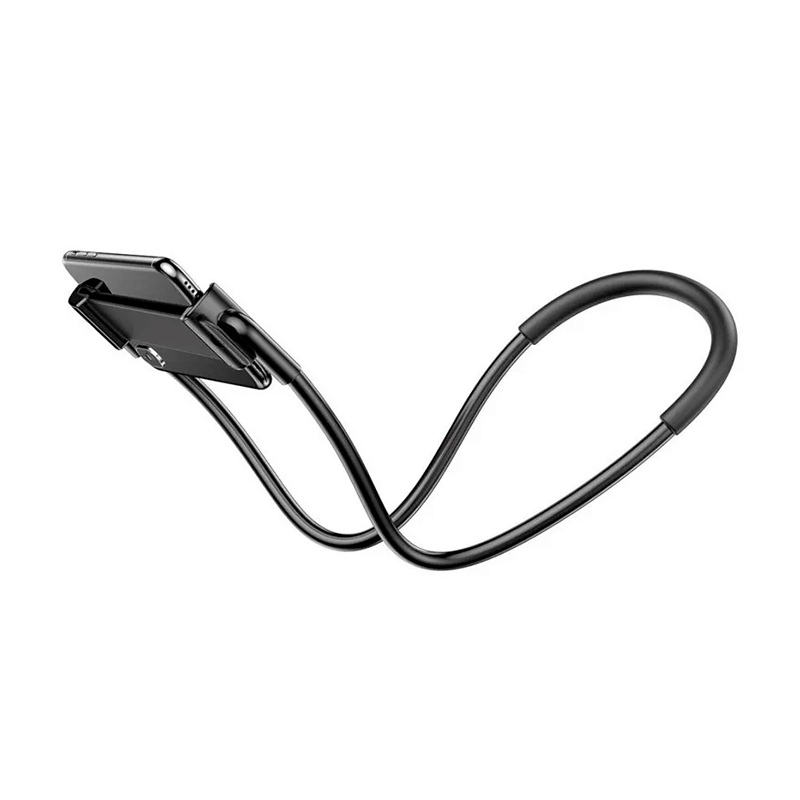 Держатель-подставка Baseus New Neck-Mounted Lazy Bracket, чёрный - 2