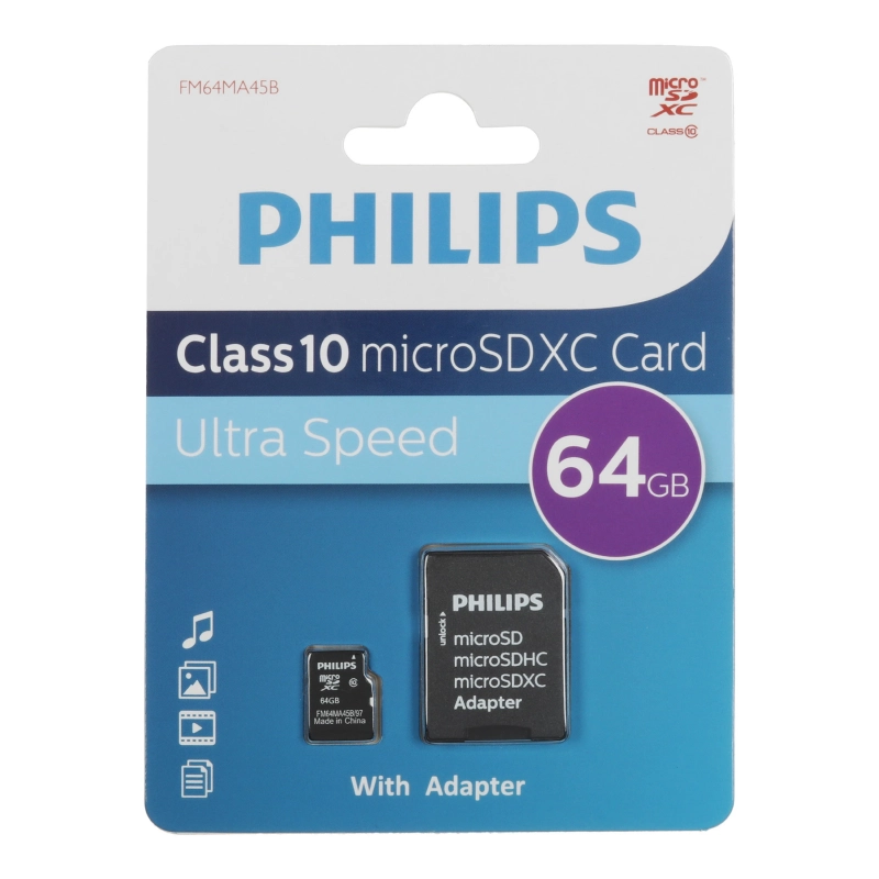 Карта памяти Philips Ultra Speed, 64 ГБ - 1
