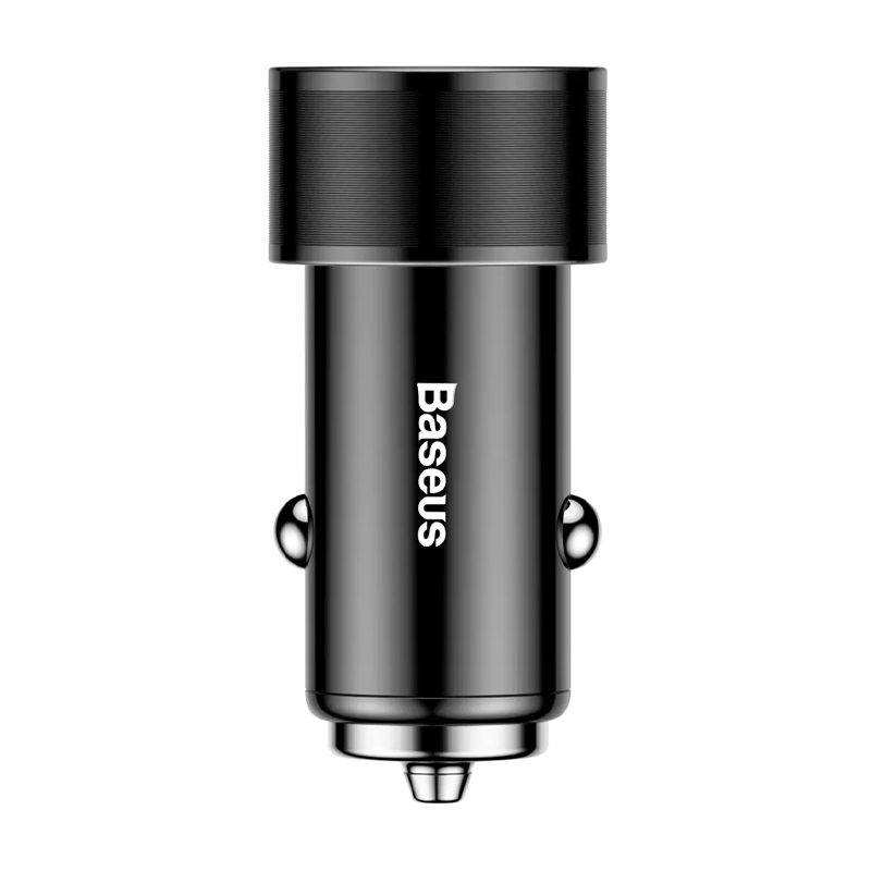 Автомобильное зарядное устройство Baseus Small Screw 36 Вт, чёрный - 1