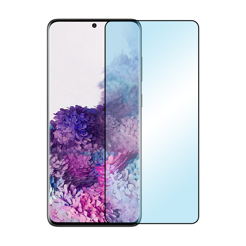 Защитное стекло 3D Classic для Samsung Galaxy S20 Plus, черная рамка - 1