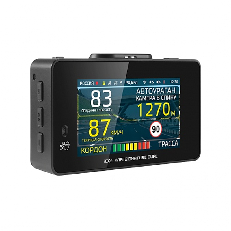 Видеорегистратор c радар-детектором iBOX iCON WiFI Signature Dual - 3