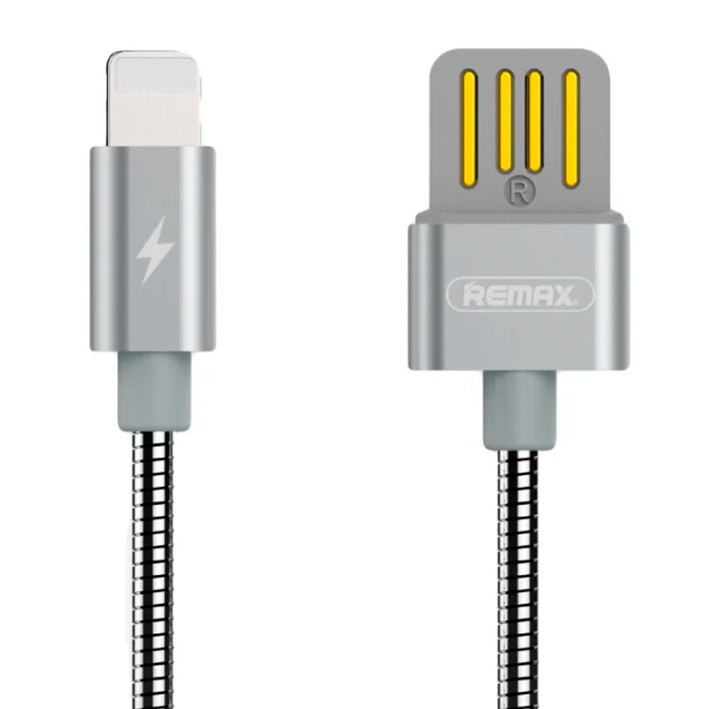 Дата-кабель Remax Tinner Copper Lightning 1 м, серебристый - 1