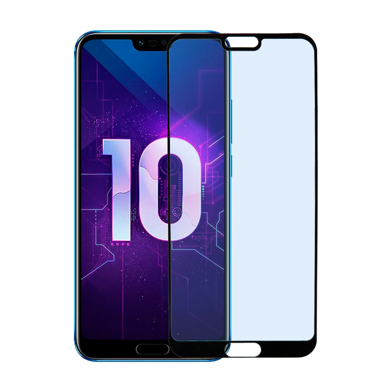 Защитное стекло 3D Premium для Honor 10, черная рамка - 1
