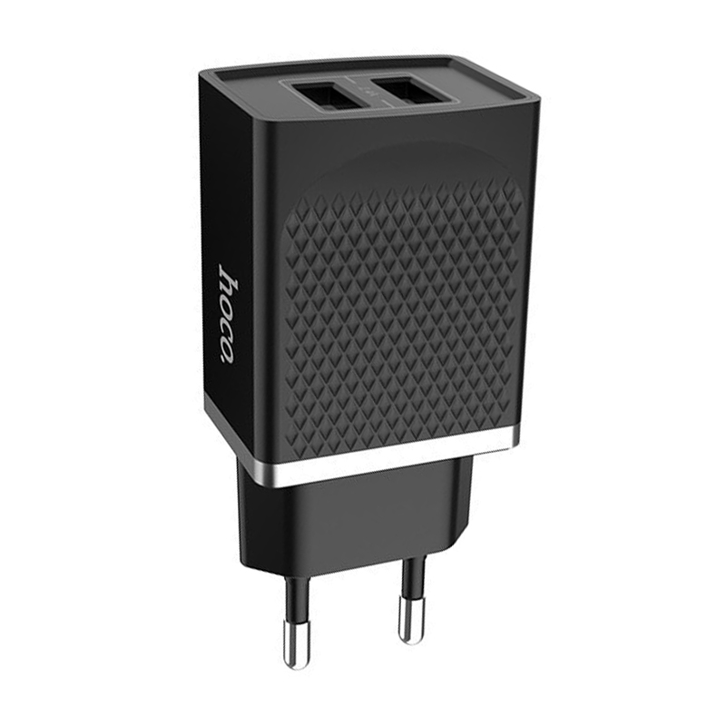 Сетевое зарядное устройство Hoco C43A 12 Вт, чёрный - 1
