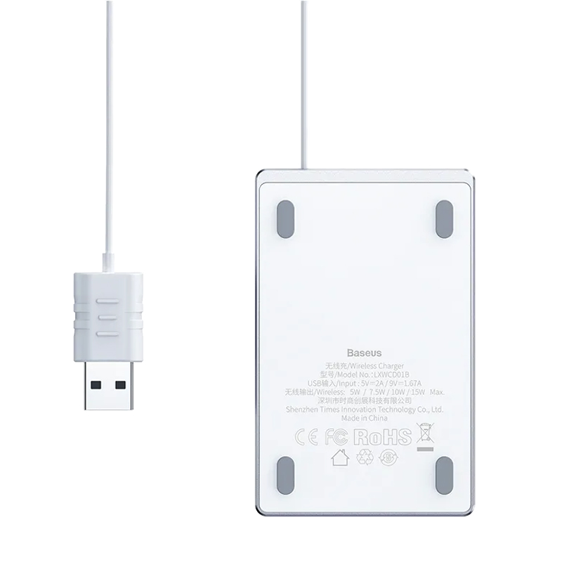 Беспроводное зарядное устройство Baseus Wireless Charger Card Ultra-thin 15 Вт - 3