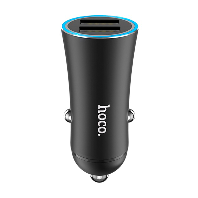 Автомобильное зарядное устройство Hoco Z30A 15 Вт, чёрный - 1