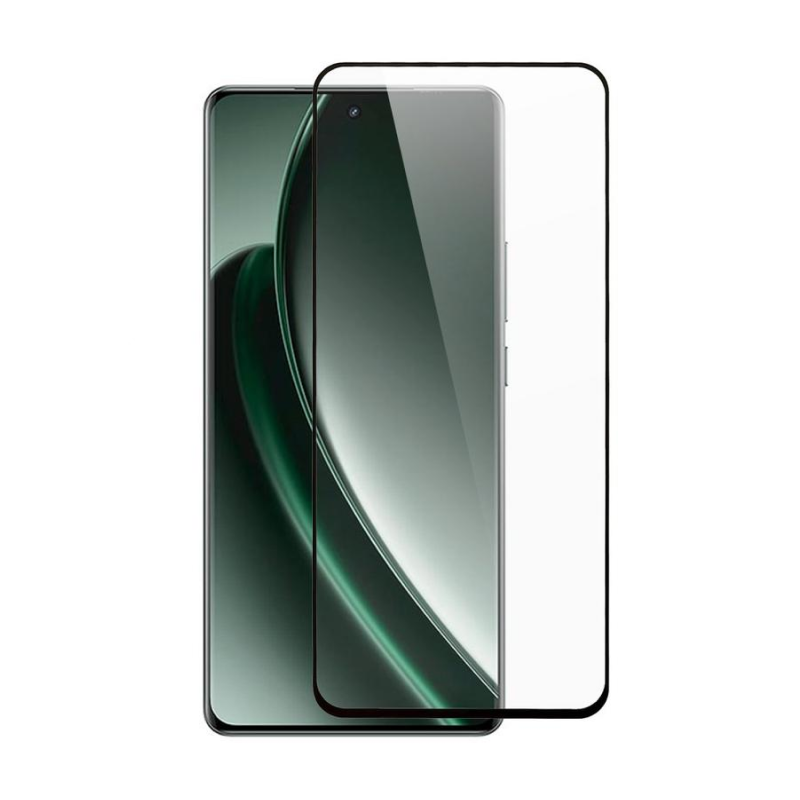 Защитное стекло 3D Premium для Realme GT 6, черная рамка - 1