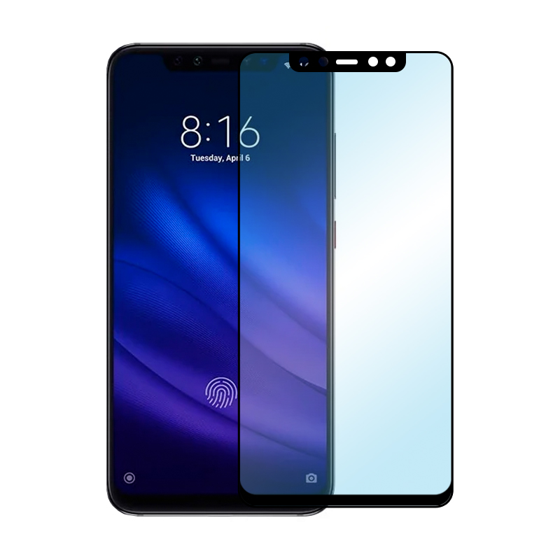 Защитное стекло 3D Premium для Xiaomi Mi 8 Pro, черная рамка - 1