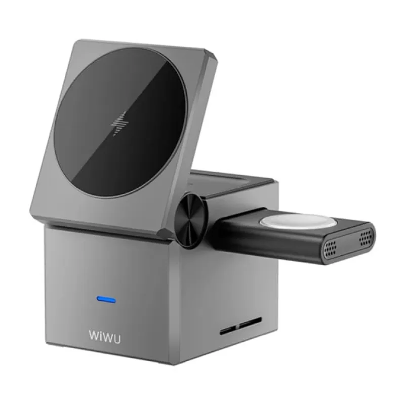 Беспроводное зарядное устройство WIWU Small Square 3in1 15 Вт - 2