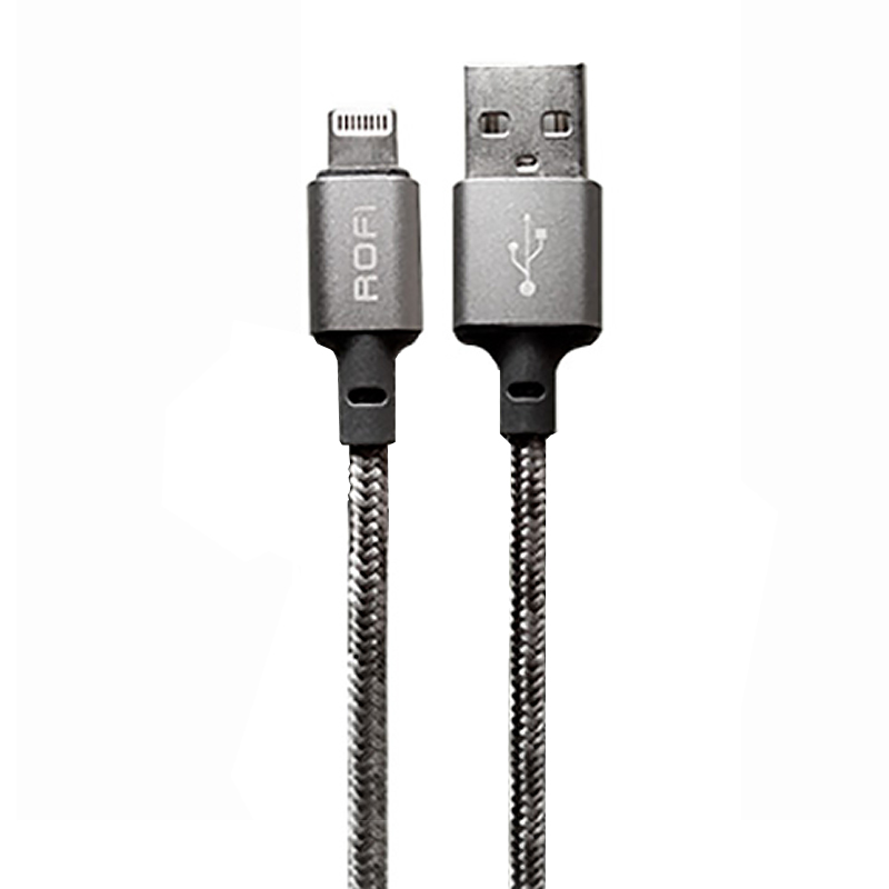 Дата-кабель Rofi Lenght Lightning 1.2 м, серый - 1