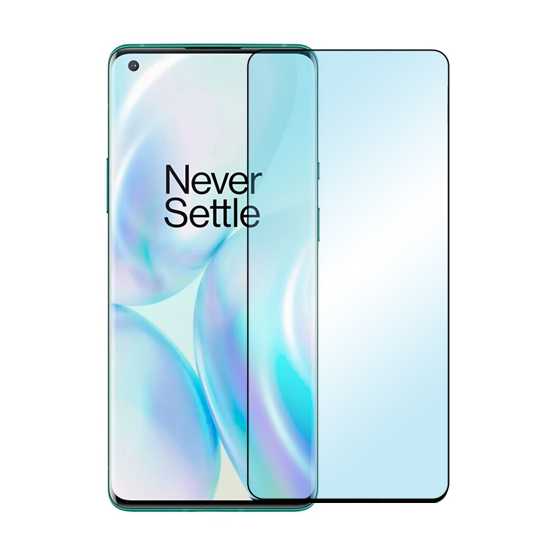 Защитное стекло 3D Premium для OnePlus 8 Pro, черная рамка - 1