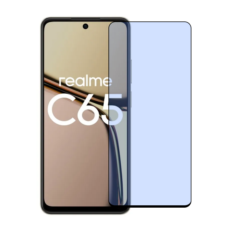 Защитное стекло 3D Classic для Realme C65, черная рамка - 1