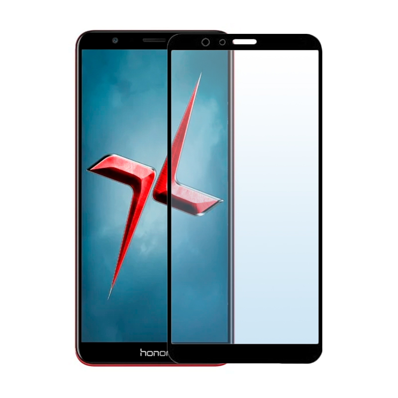 Защитное стекло 3D Classic для Honor 7x, черная рамка - 1