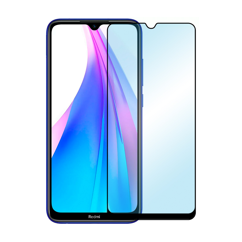 Защитное стекло 3D Classic для Xiaomi Redmi Note 8T, черная рамка - 1