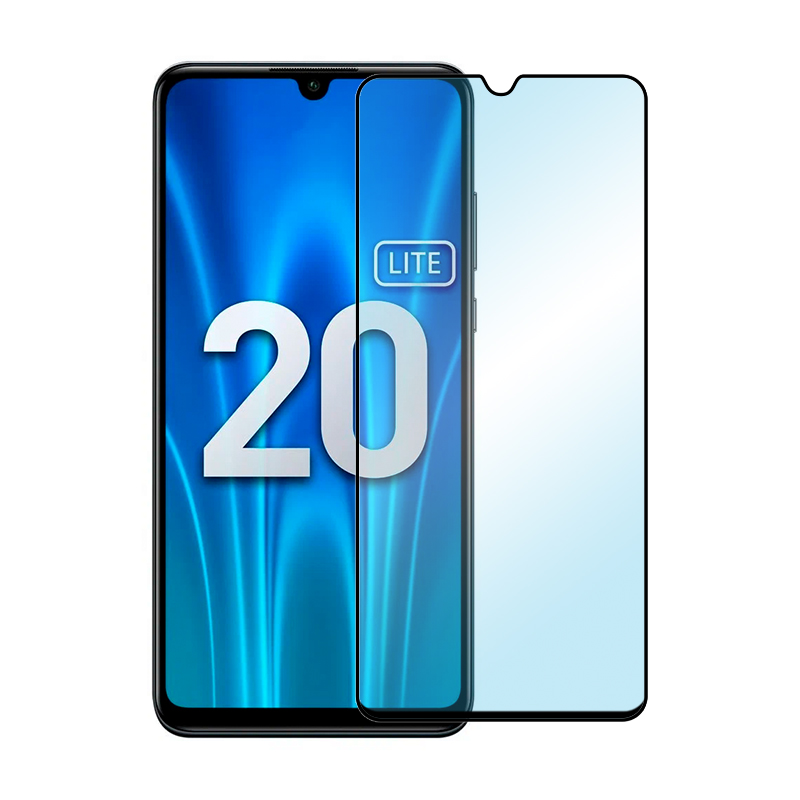 Защитное стекло 3D Classic для Honor 20 Lite, черная рамка - 1