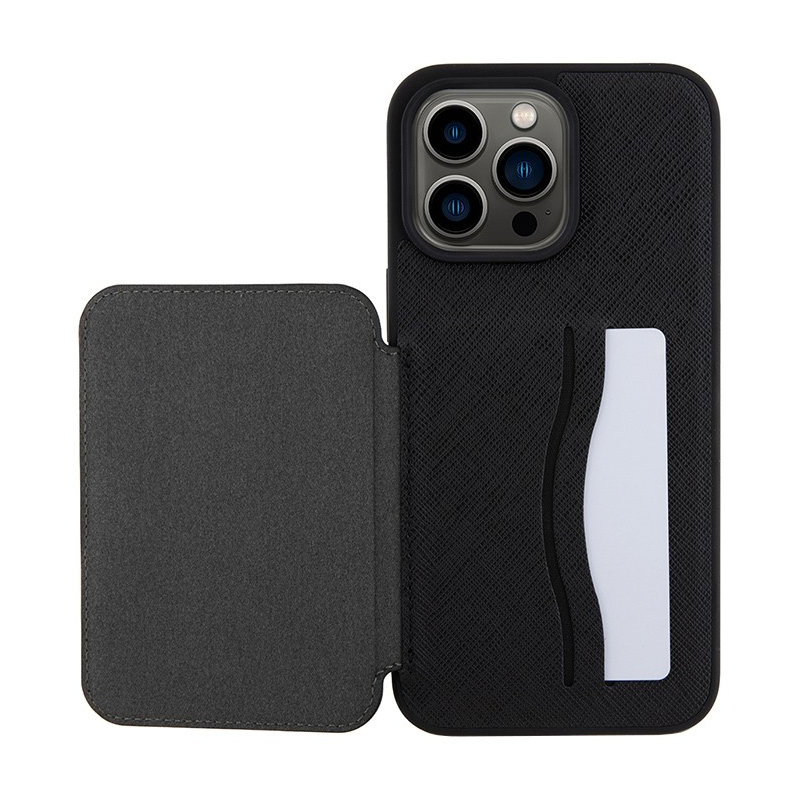 Клип-кейс (накладка) с визитницей CG Mobile Lagerfeld Karl PU Saffiano Cardslot для Apple iPhone 15 Pro - 4