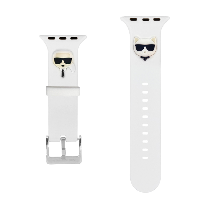 Ремешок CG Mobile Lagerfeld Karl and Choupette Head для Apple Watch 44 / 45 / 46 / 49mm силикон - 2