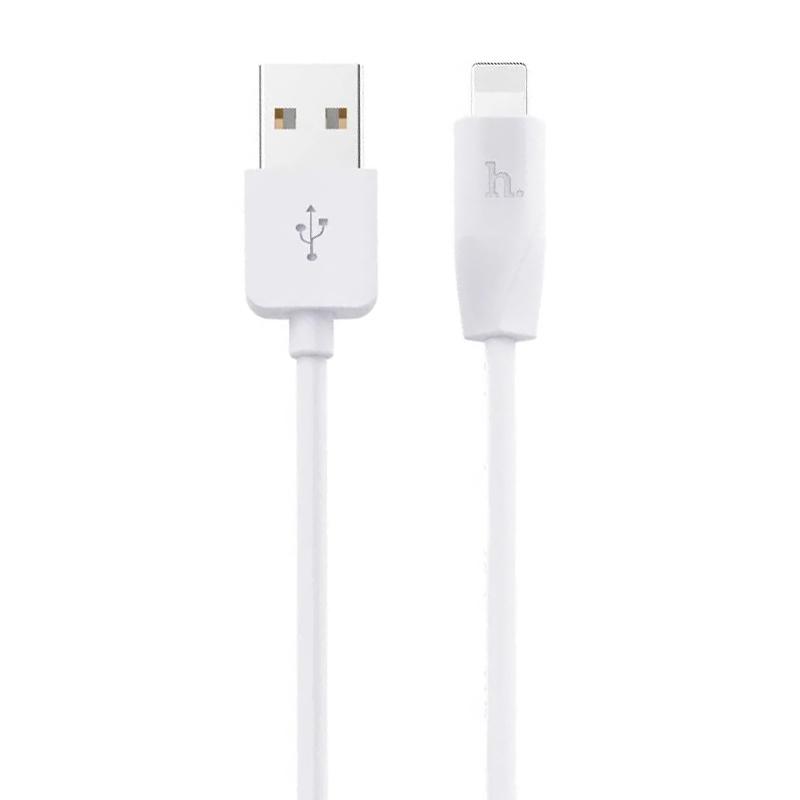 Дата-кабель Hoco X1 Lightning 2 м, белый - 1