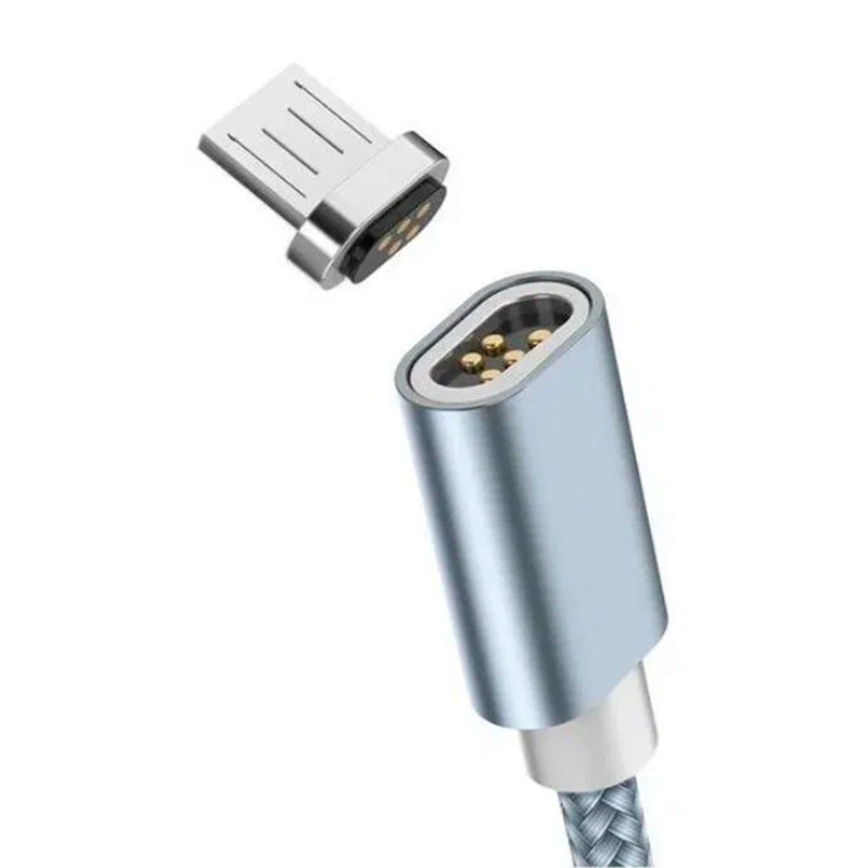 Дата-кабель Hoco U40A Magnetic Micro 1 м, серый - 2