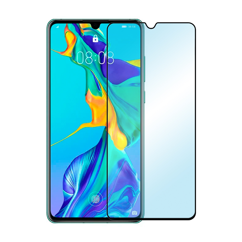 Защитное стекло 3D Premium для Huawei P30, черная рамка - 1