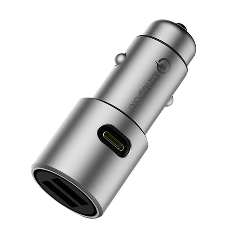 Автомобильное зарядное устройство Xiaomi Car Charger QC 3.0 36 Вт, серебристый - 2