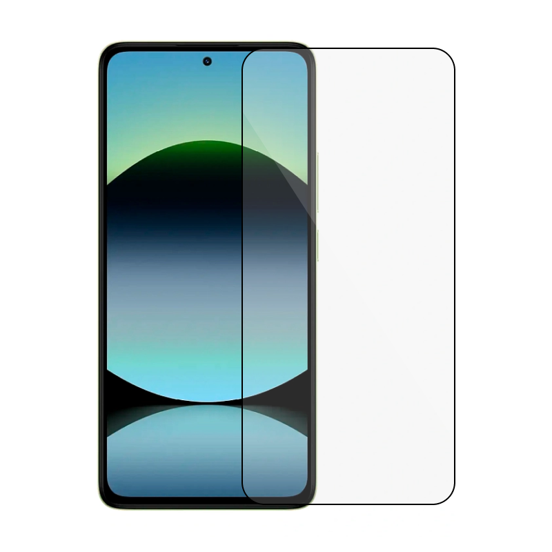 Защитное стекло 3D Premium для Xiaomi Redmi Note 14, черная рамка - 1