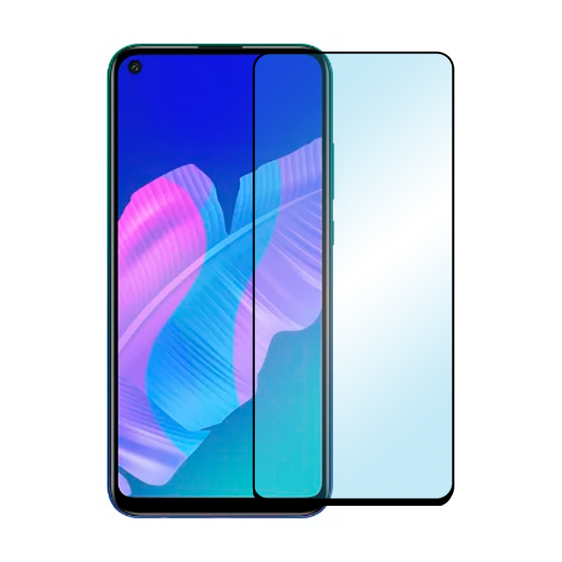 Защитное стекло 3D Premium для Huawei P40 Lite E, черная рамка - 1