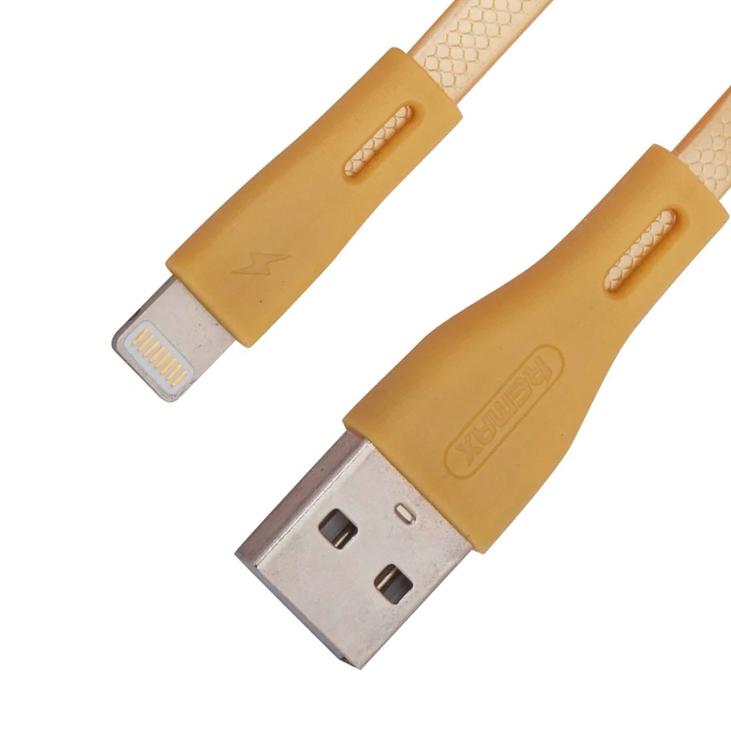 Дата-кабель Remax Full Speed Pro Lightning 1 м, золотой - 1