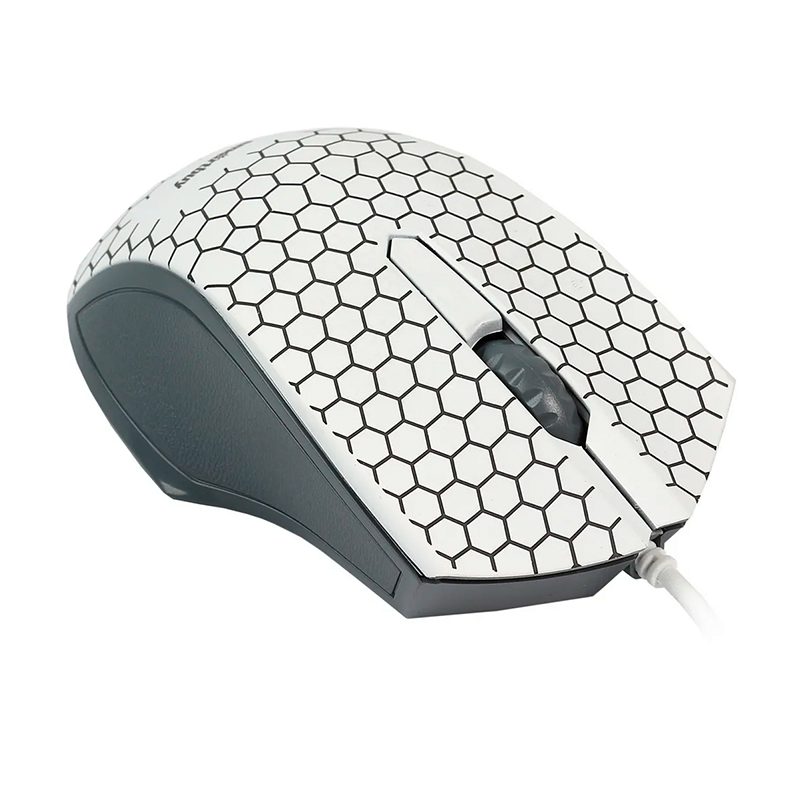 Мышь проводная SmartBuy One SBM-334-W, серый с белым - 3