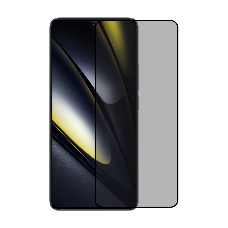 Защитное стекло 3D Premium для Xiaomi Poco F6, черная рамка - 1