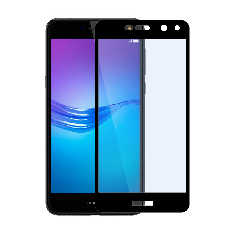 Защитное стекло 3D Classic для Huawei Y5 2017, черная рамка - 1