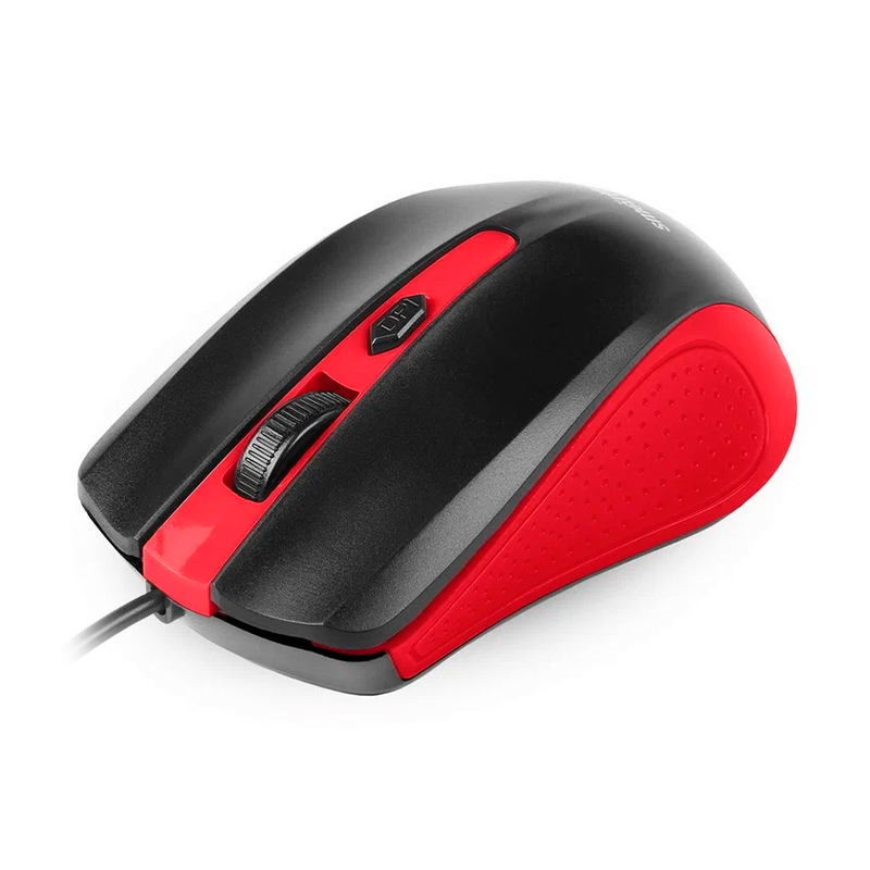 Мышь проводная SmartBuy One SBM-352-RK, чёрный с красным - 2