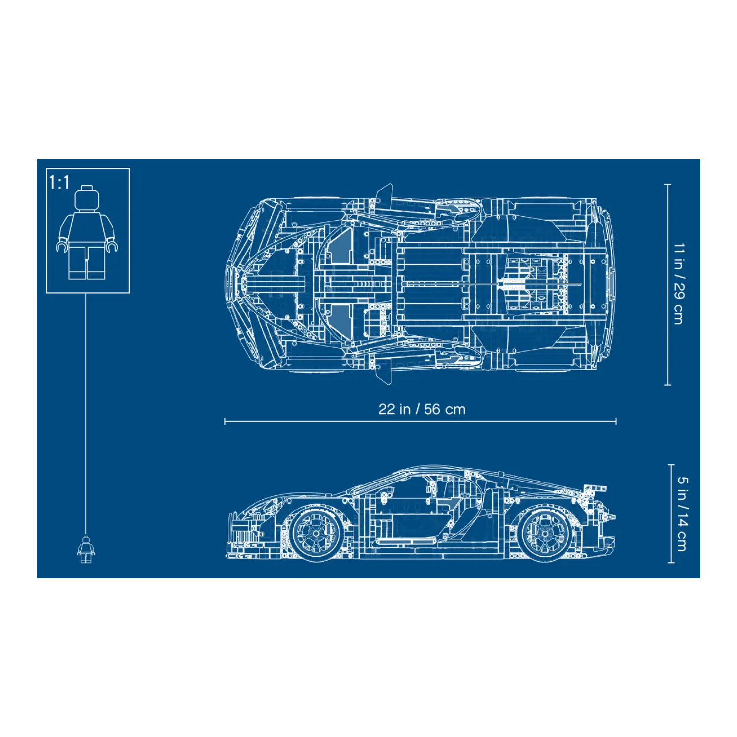 Конструктор LEGO Technic Bugatti Chiron, 3599 шт - 9