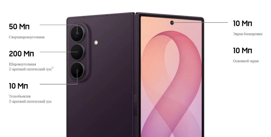 Смартфон Samsung Galaxy Z Fold8 Ultra 12/256 ГБ графитовый (1sim + eSim) Смартфон Samsung Galaxy Z Fold8 Ultra 12/256 ГБ графитовый (1sim + eSim) - 7