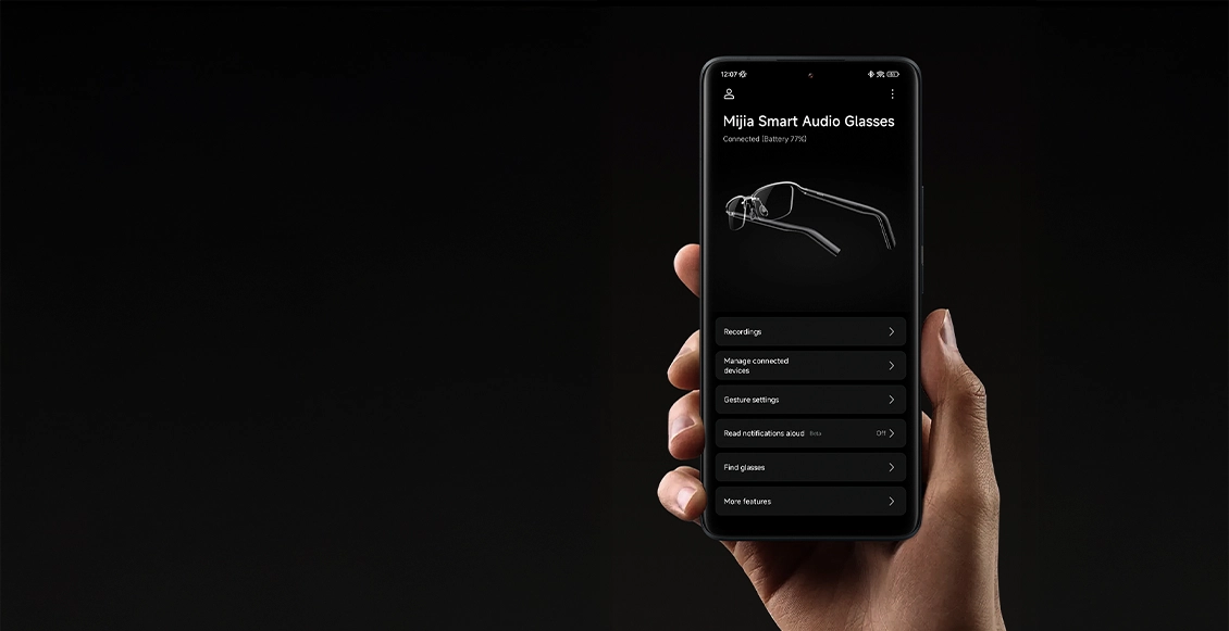 Умные аудиоочки Xiaomi Smart Audio Glasses чёрный, Clear Умные аудиоочки Xiaomi Smart Audio Glasses чёрный, Clear - 4