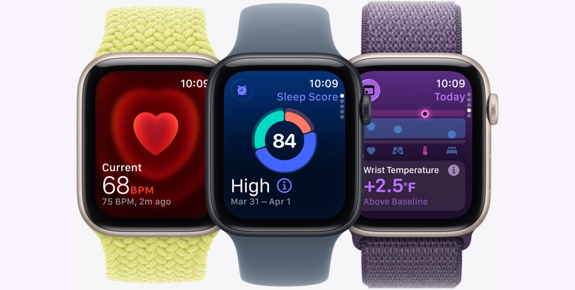 Умные часы Apple Watch SE 3 40mm GPS Starlight Aluminium Case Starlight Sport Band S/M  - 2