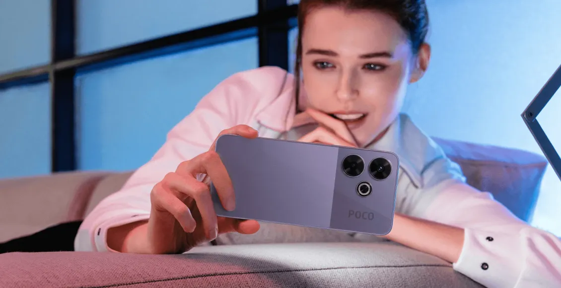 Смартфон Xiaomi Poco M6 4G 6/128 ГБ фиолетовый (2sim - гибридный слот)  - 5