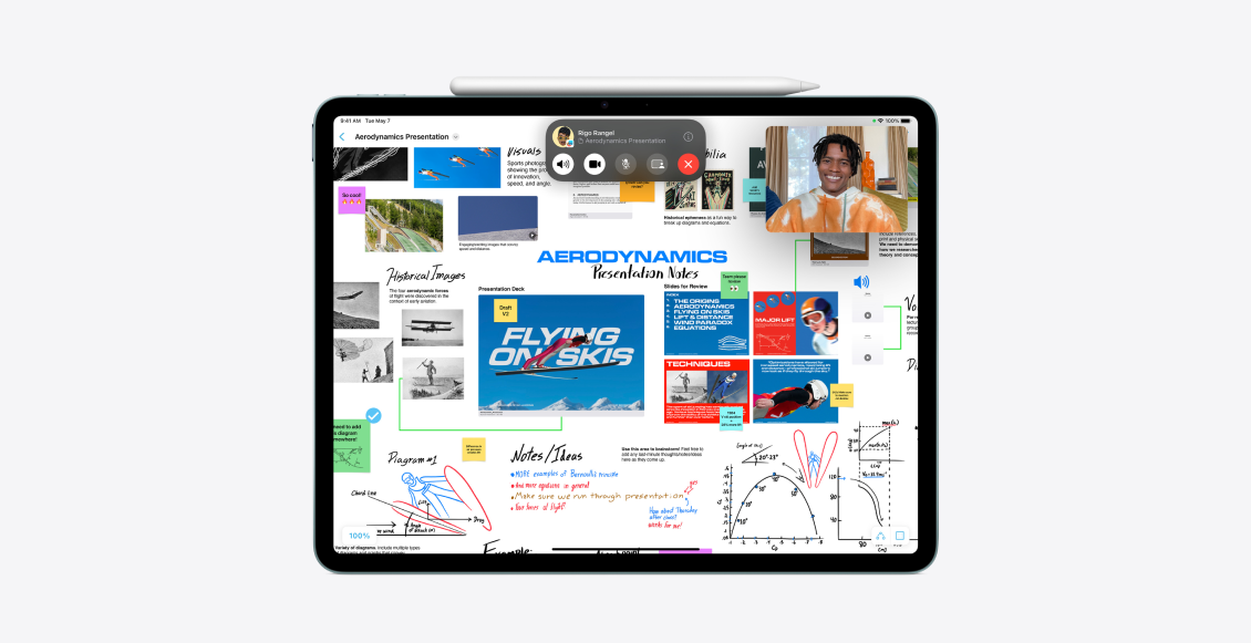 Планшет Apple iPad Air 11" (2024) M2 Wi-Fi + Cellular  128 ГБ синий (eSim) - 5