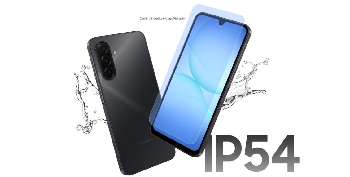 Смартфон Samsung Galaxy A17 8/256 ГБ голубой (2sim - гибридный слот)  - 1