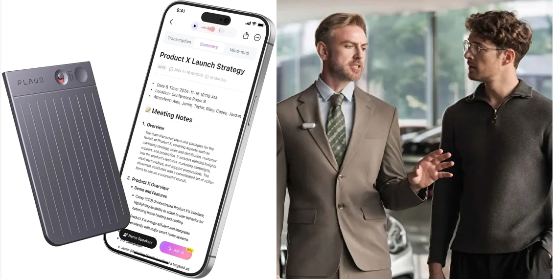 Умный диктофон Plaud Note 64 ГБ синий Умный диктофон Plaud Note 64 ГБ синий - 6