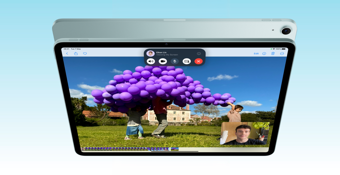 Планшет Apple iPad Air 13" (2024) M2 Wi-Fi 128 ГБ синий  - 4