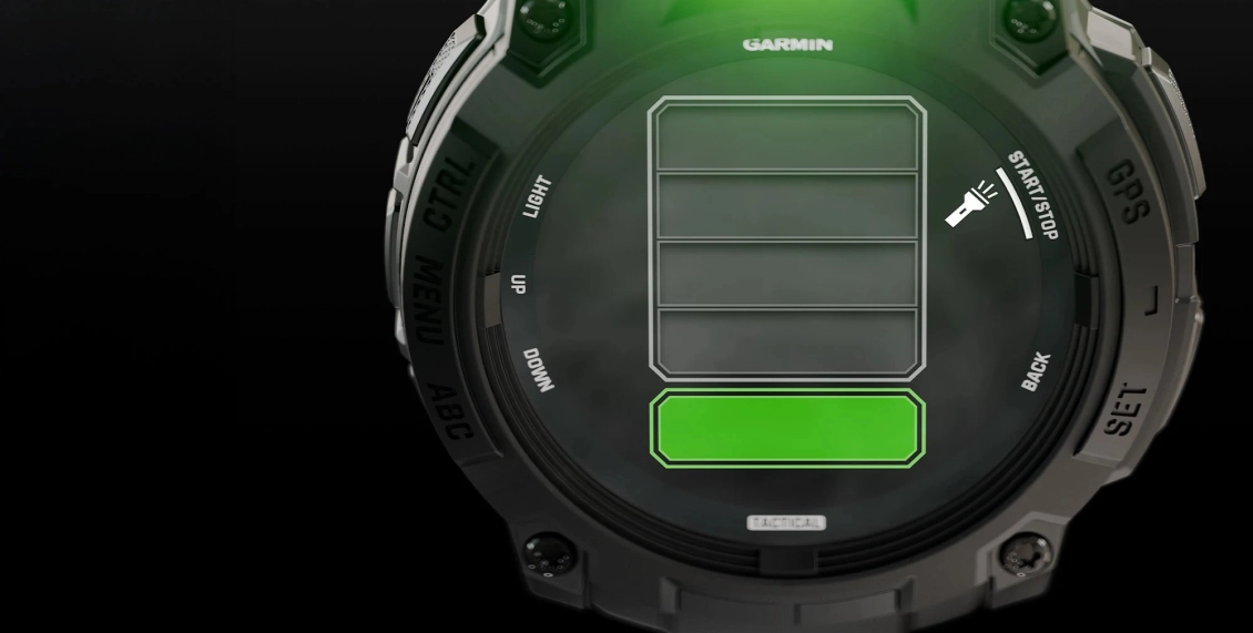 Умные часы Garmin Instinct 3 50mm Amoled Tactical Edition чёрный (чёрный ремешок) Умные часы Garmin Instinct 3 50mm Amoled Tactical Edition чёрный (чёрный ремешок) - 5