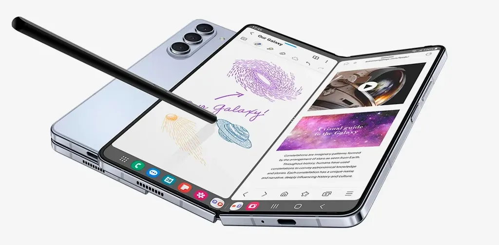 Смартфон Samsung Galaxy Z Fold 5 12/512 ГБ голубой (2sim + eSim) - 4