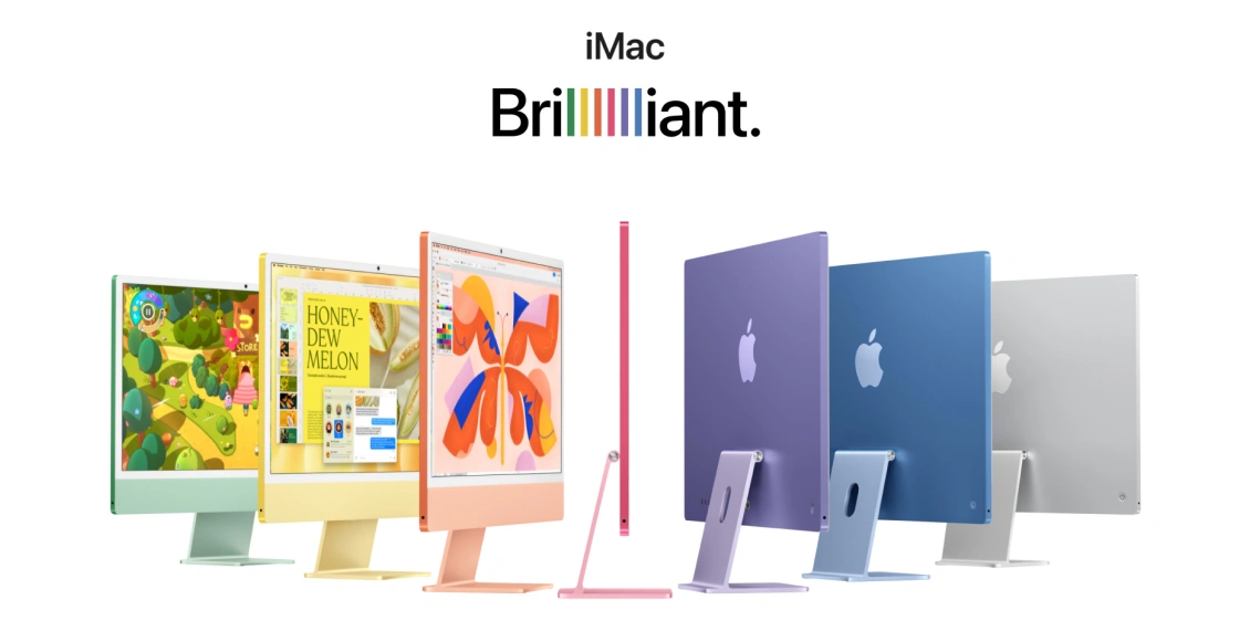 Моноблок Apple iMac 24" M4 (10-core GPU) 16 ГБ, 256 ГБ  (MWV13), синий - 1