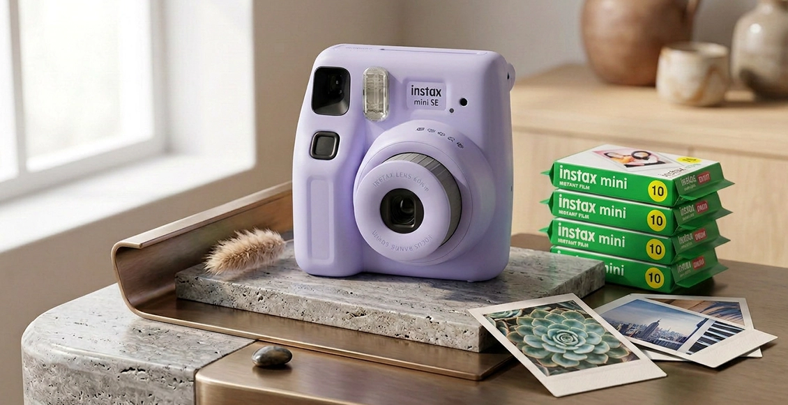 Фотоаппарат моментальной печати Fujifilm Instax Mini SE зелёный Фотоаппарат моментальной печати Fujifilm Instax Mini SE зелёный - 4